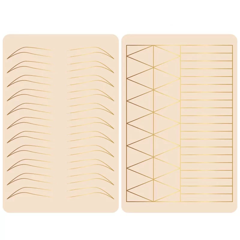 Golden Line 3D Double-sided Ombre Eyebrow Practice Skin 218x140x15mm - BVShop