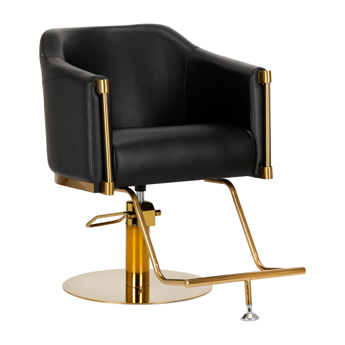 Hairdressing chair Burgos black gold - BVShop