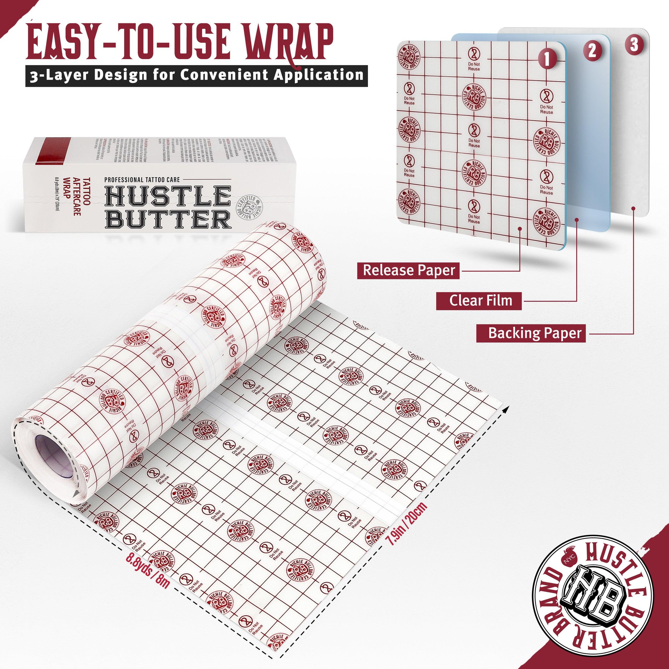 Hustle Butter Tattoo Aftercare Wrap 20cm x 8m - BVShop
