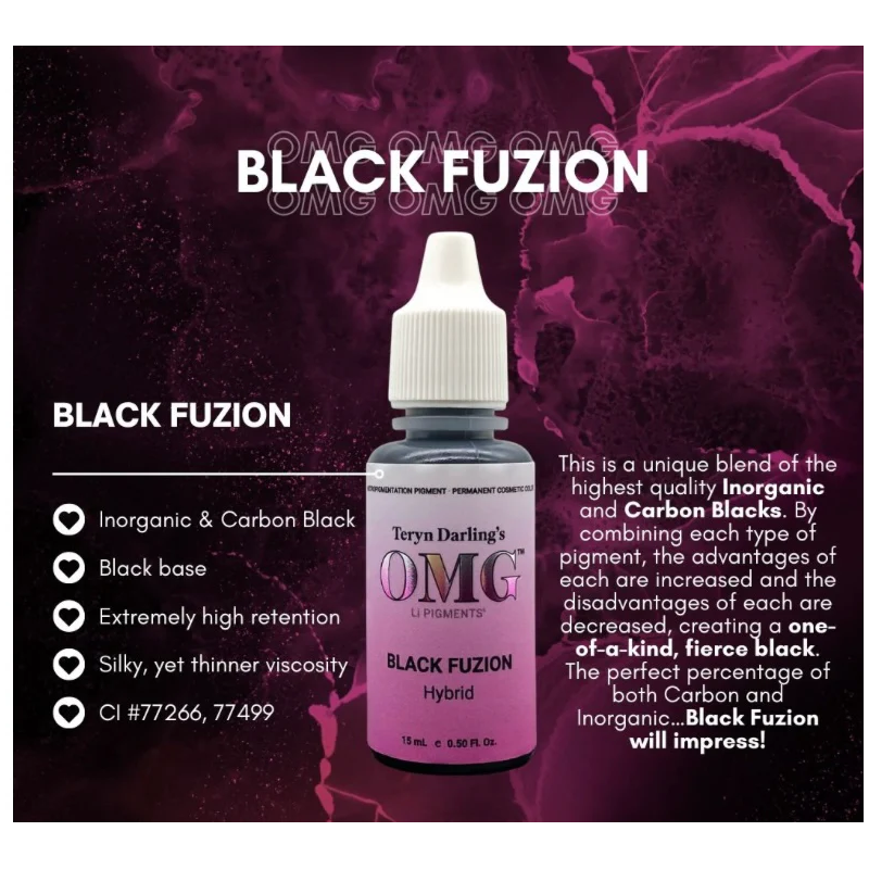 Li Pigments Teryn Darling’s OMG Black Fuzion Eyeliner Pigment (15ml) - BVShop