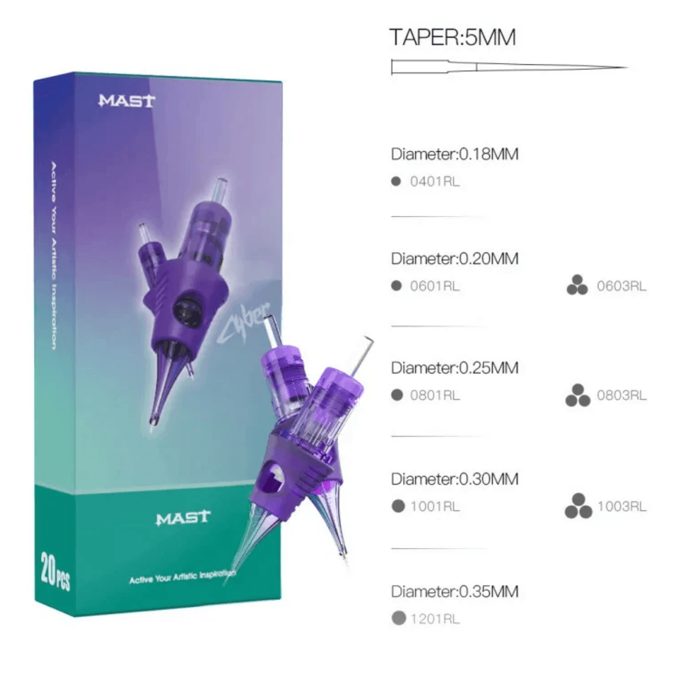 MAST Cyber Round Magnum Cartridges - BVShop