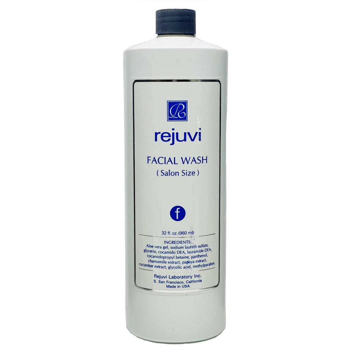 Rejuvi f Limpiador Facial Espumoso 960ml, Frasco con tapa