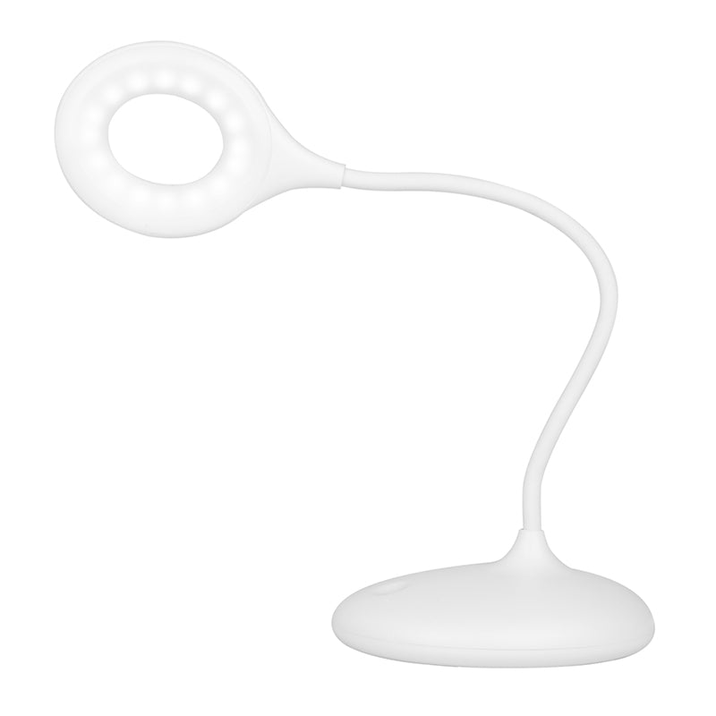 Ring led lamp snake on the desk white - BVShop