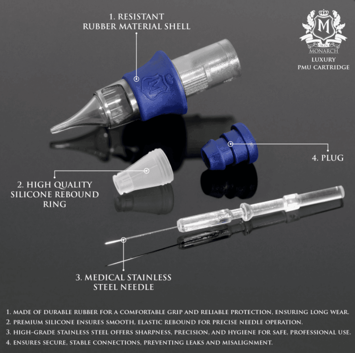 Skin Monarch Luxury Curved Magnum D-Cap Cartridges - BVShop