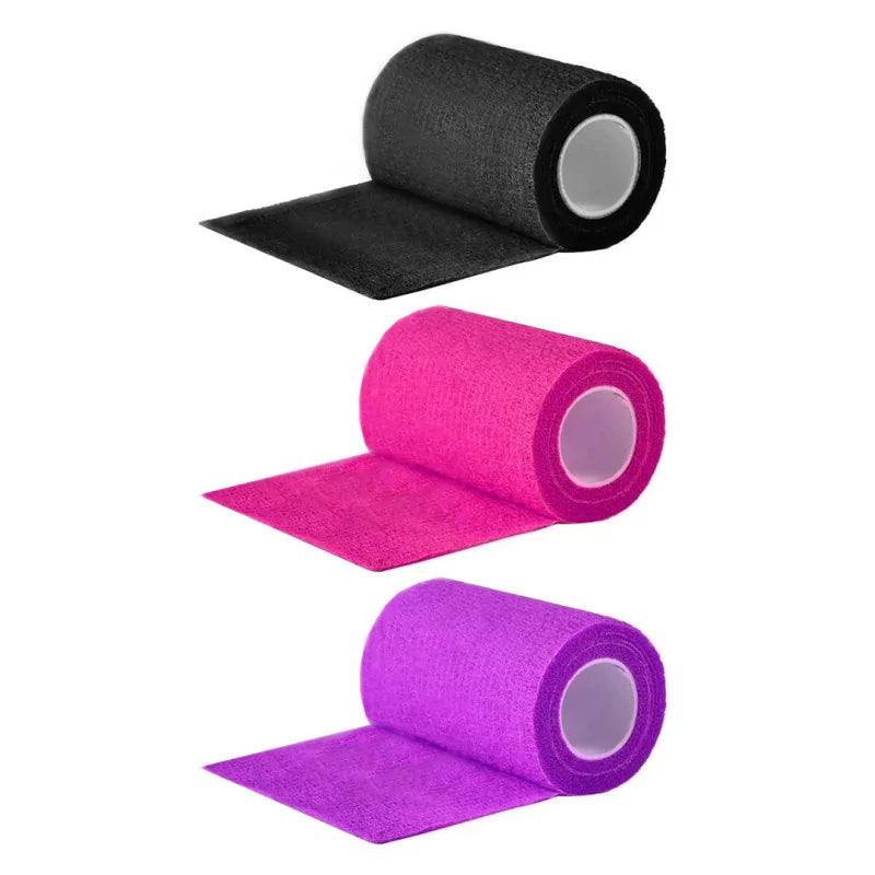 Tattoo Grip Cover Tape Black/Pink/Purple 7.5cm - BVShop