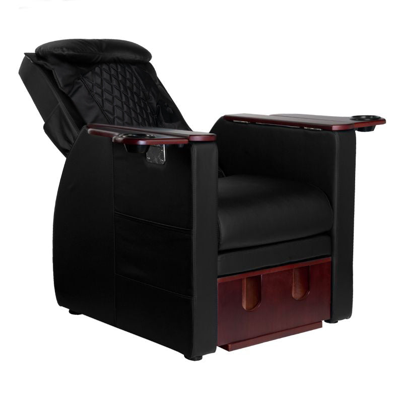 Spa chair for pedicure with back massage azzurro 101 black - BVShop