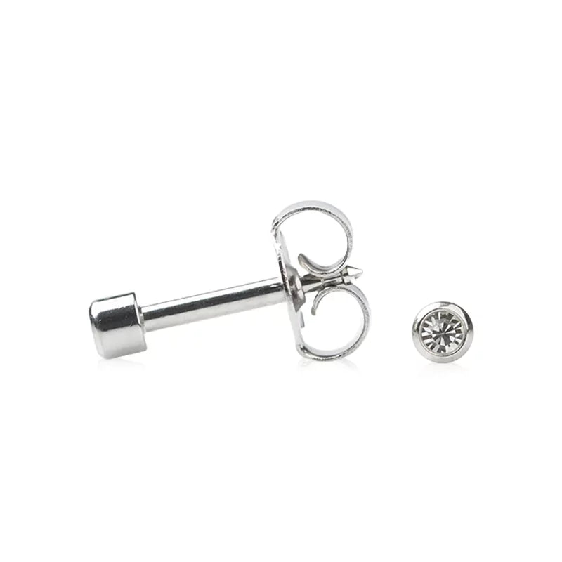 Pendiente Studex April Crystal con Bisel