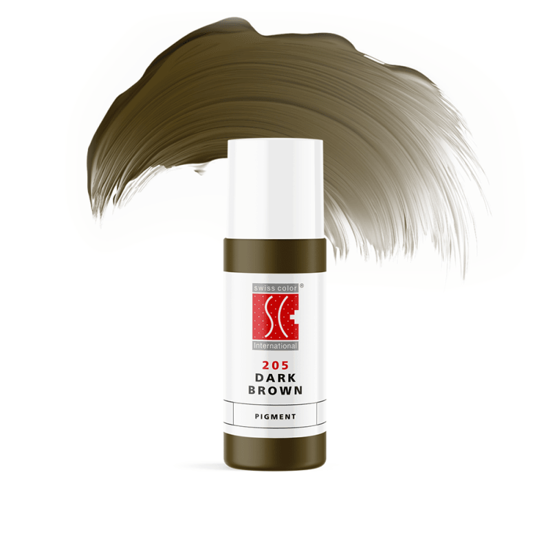 Swiss Color 205 Dark Brown Eyebrow Pigment - BVShop