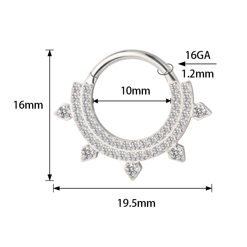 Anillo de titanio con doble revestimiento