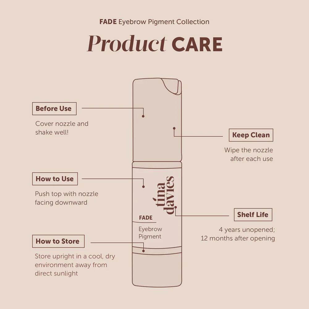 Tina Davies FADE Dark Warm Brown Pigments 15ml - BVShop