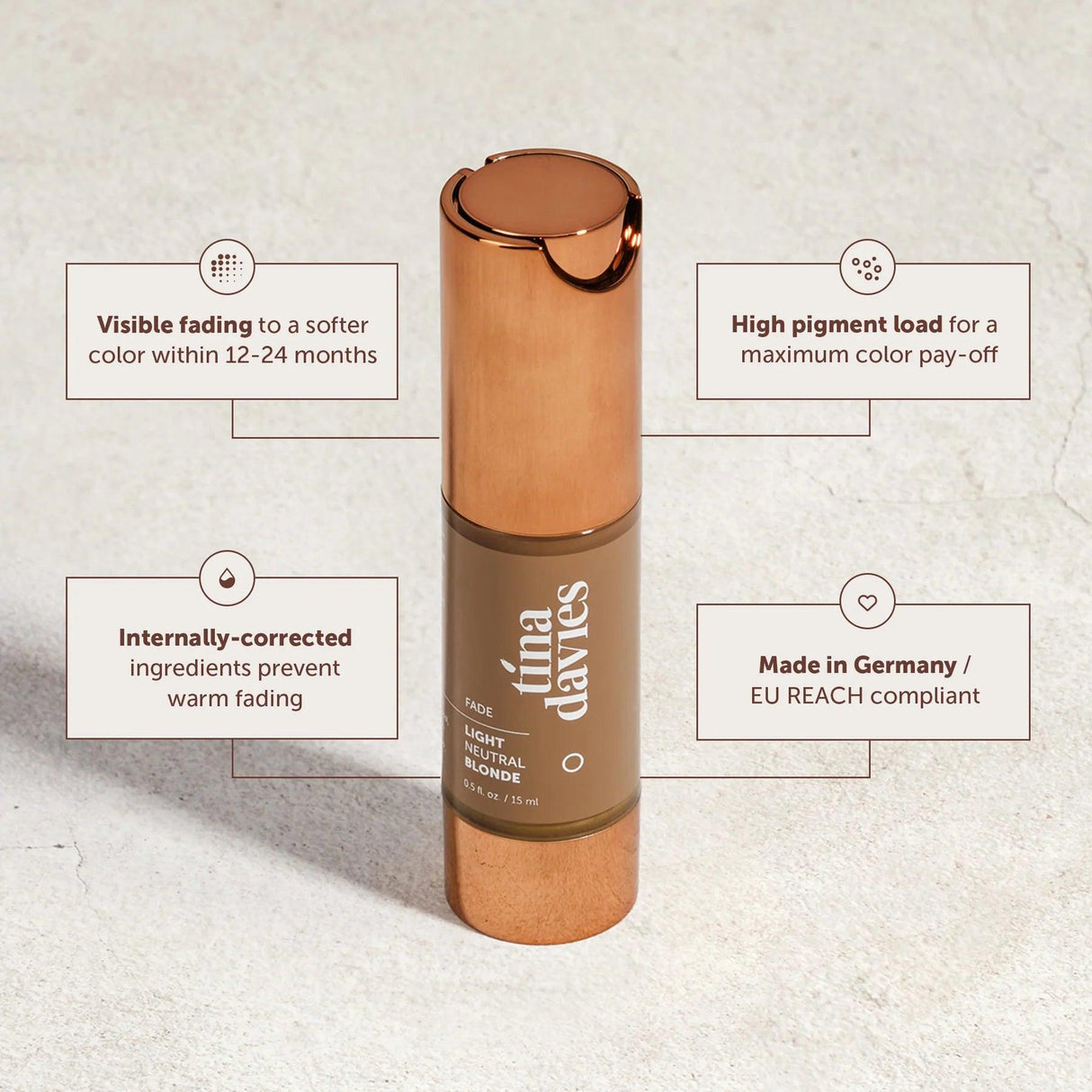 Tina Davies FADE Light Neutral Blonde Pigments 15ml - BVShop