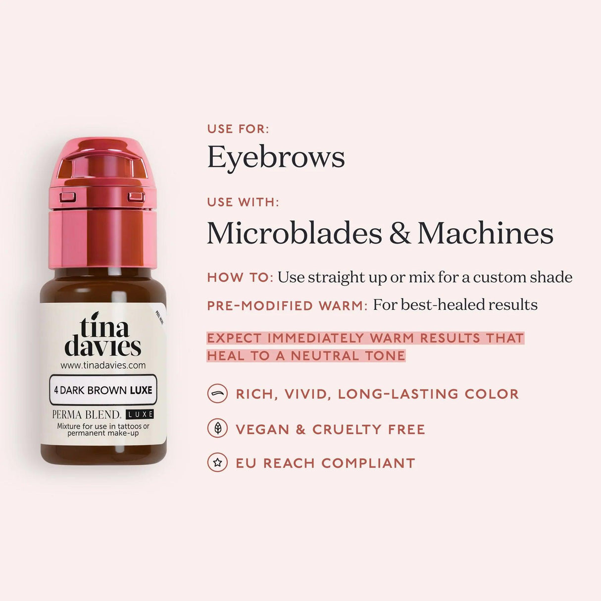Tina Davies LUXE Dark Brown Pigments 15ml - BVShop