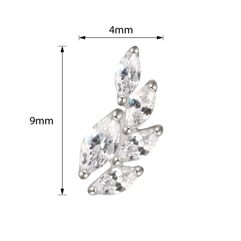 Anillo de titanio con forma de espiga