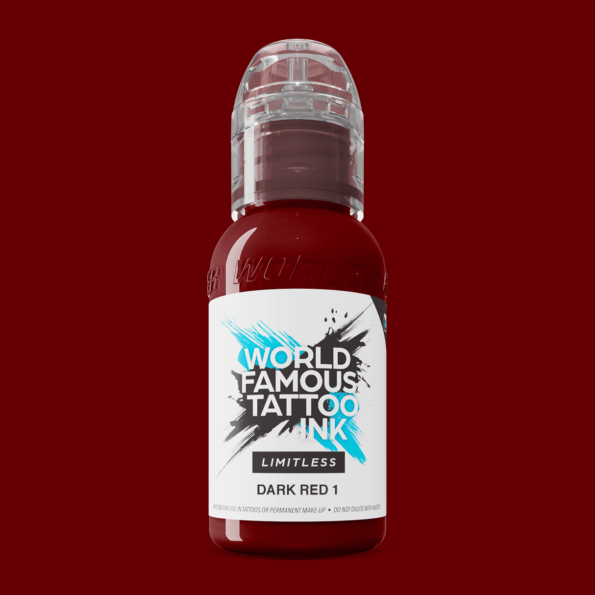 World Famous Limitless Tattoo Ink Dark Red 1 30ml - BVShop