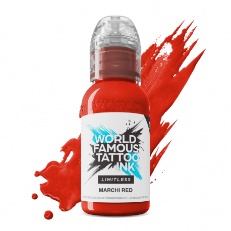 World Famous Limitless Tattoo Ink Marchi Red 30ml - BVShop