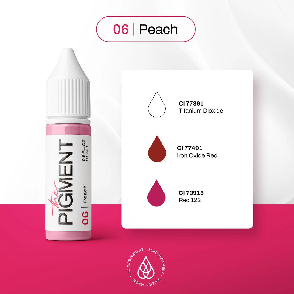 The Pigment 06 Peach Pigmento (15ml)