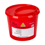1 L RED MEDICAL WASTE CONTAINER - BVShop