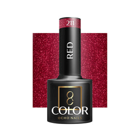 OCHO NAILS Hybrid nail polish red 211 -5 g - BVShop