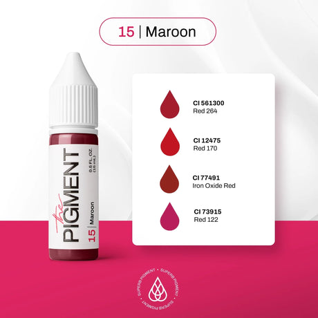 The Pigment 15 Maroon Pigment (15ml) - BVShop