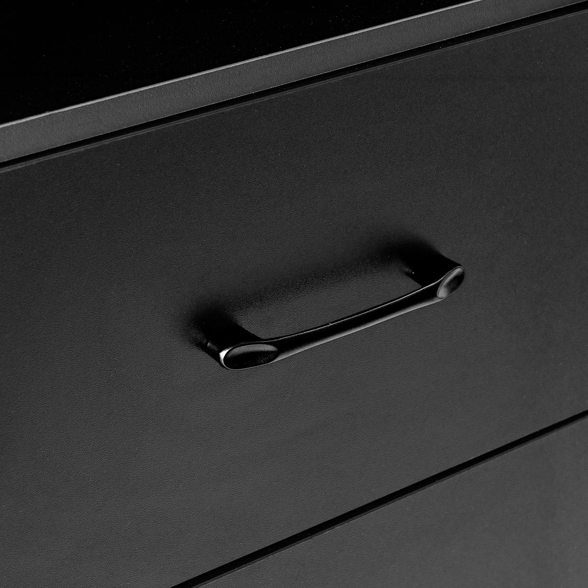 Black GABBIANO Hairdressing Station TOTEM for salon furniture, featuring workspace and storage in a sleek modern design