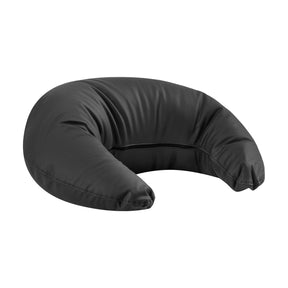 Omega black headrest for hairdressing wash unit, cushioned support with adjustable headrest for salon comfort