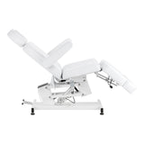 White electric pedicure chair by AZZURRO, model 706 with one motor, designed for beauty salon comfort and style.