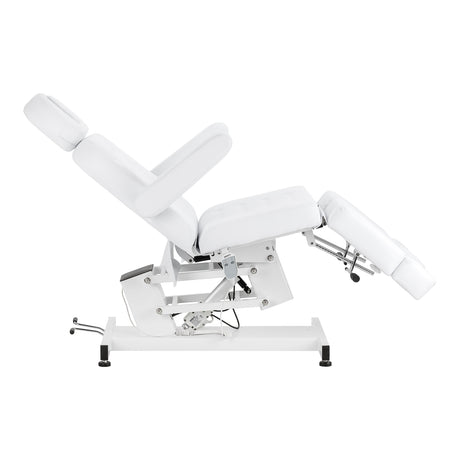White electric pedicure chair by AZZURRO, model 706 with one motor, designed for beauty salon comfort and style.