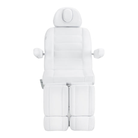 White Azzurro 706 electric pedicure chair with one motor, designed for beauty salon furniture with a sleek, modern look.