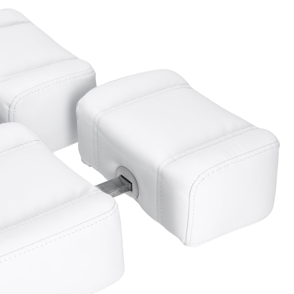 Azzurro 706 electric pedicure chair in white with a single motor, designed for beauty salon comfort and professional foot treatments.
