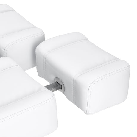 Azzurro 706 electric pedicure chair in white with a single motor, designed for beauty salon comfort and professional foot treatments.
