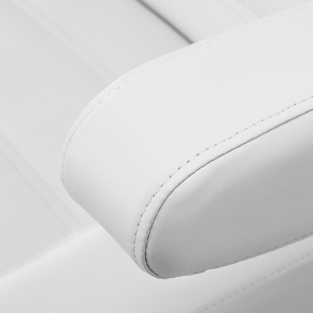 White electric pedicure chair by AZZURRO with a single motor, designed for beauty salon furniture, featuring a sleek and modern look.