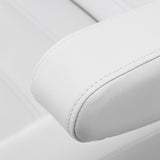 White electric pedicure chair by AZZURRO with a single motor, designed for beauty salon furniture, featuring a sleek and modern look.