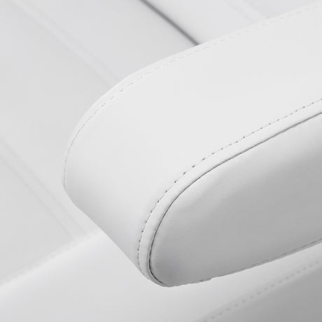 White electric pedicure chair by AZZURRO with a single motor, designed for beauty salon furniture, featuring a sleek and modern look.