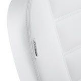 White electric pedicure chair by AZZURRO with one motor, designed for beauty salons, featuring a comfortable seat and modern styling.