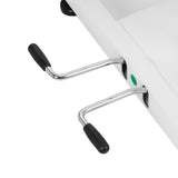 White electric pedicure chair by AZZURRO with one motor, designed for beauty salon furniture, featuring a comfortable seating area.