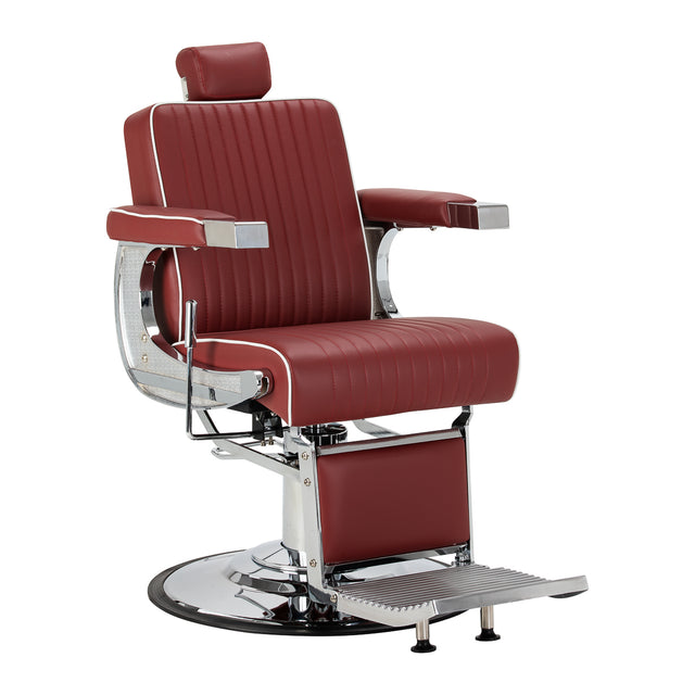 Gabbiano Visionerio barber chair red chrome frame - BVShop