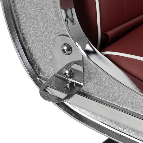 Gabbiano Visionerio barber chair red chrome frame - BVShop