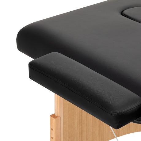 BALANCE wooden folding massage table 2 segment black - BVShop