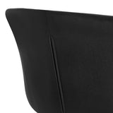 4RICO Linea modern black chair for waiting rooms and offices