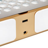 White and gold Dust Absorber Momo P30 60W with sleek design and adjustable nozzle for effective dust collection.