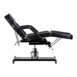 Sillon hydraulic salon chair with removable armrests in black