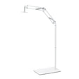 GLOW soporte regulable para lámpara UV/LED de pedicura – Blanco; brazo articulado, primera posición