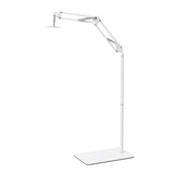 GLOW soporte regulable para lámpara UV/LED de pedicura – Blanco; brazo articulado, primera posición