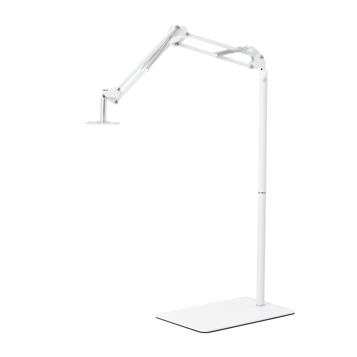 GLOW soporte regulable para lámpara UV/LED de pedicura – Blanco; brazo articulado, otra posición