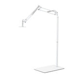 GLOW soporte regulable para lámpara UV/LED de pedicura – Blanco; brazo articulado, otra posición