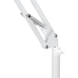 GLOW soporte regulable para lámpara UV/LED de pedicura – Blanco; detalle de la articulación regulable