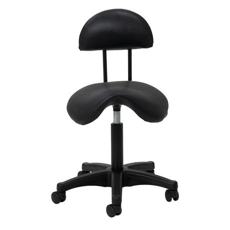 Taburete de salón negro ACTIVESHOP 6001 con elevación a gas ajustable