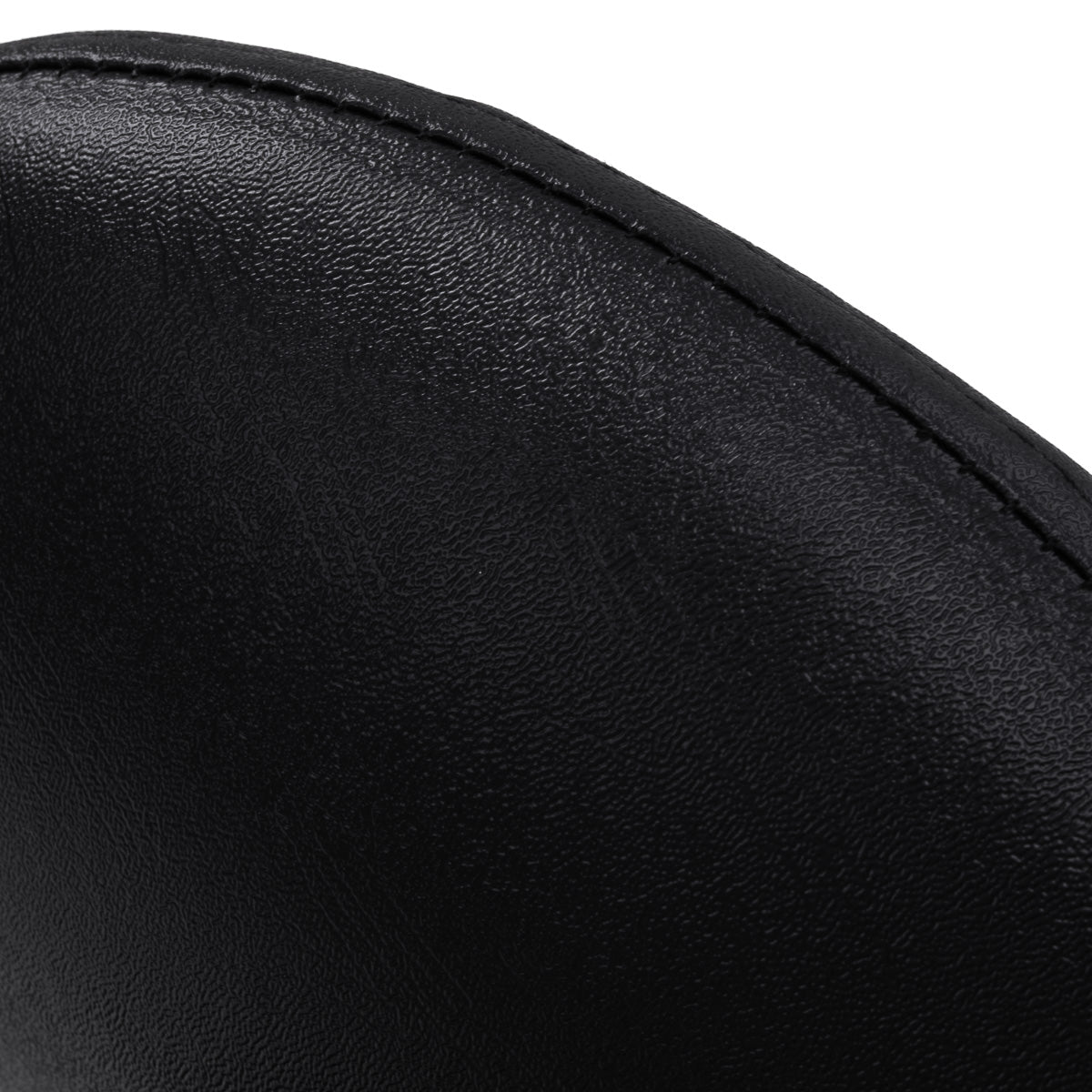 Detalle del tapizado negro de piel sintética del asiento ACTIVESHOP 6001