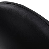 Detalle del tapizado negro de piel sintética del asiento ACTIVESHOP 6001