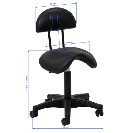 Taburete cosmético ergonómico ACTIVESHOP 6001 para salón profesional